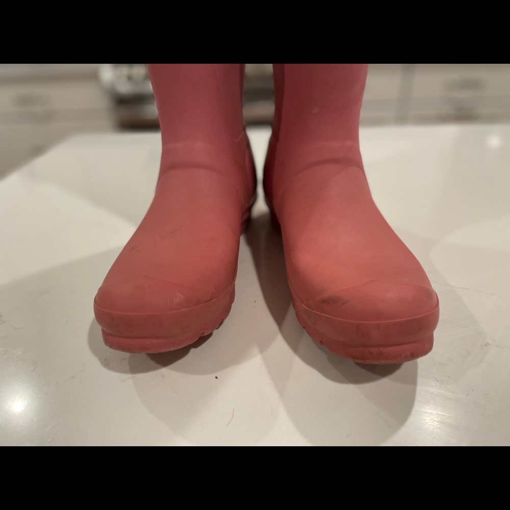 Pink Hunter Boots with Cream Socks - Picture 4 of 7